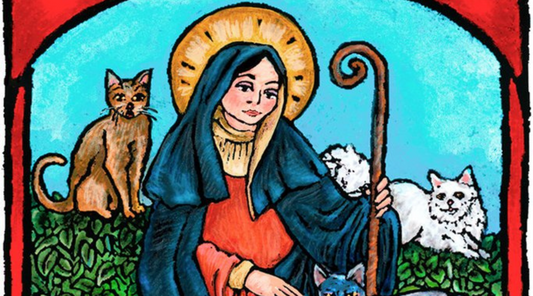Saint Gertrude of Nivelles: Patron Saint Of Cats