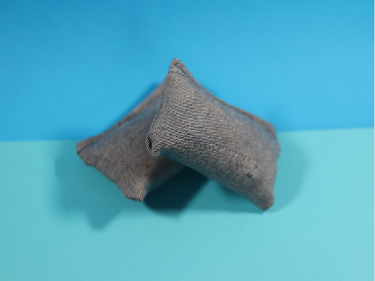 Denim Dream Crinkle Pillow - Meow Avenue Cat Store