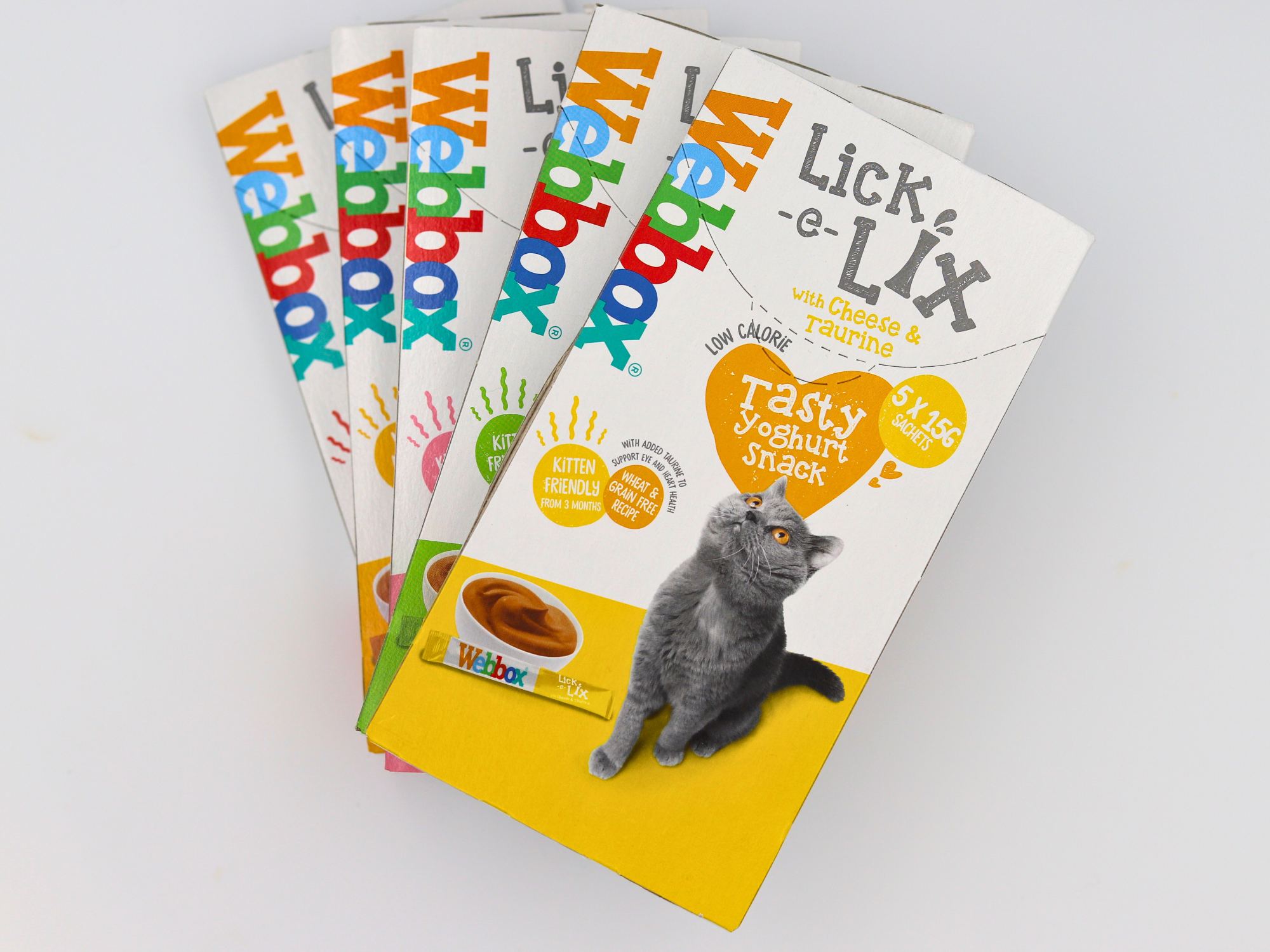 Webbox Cats Delight Lick E Lix Cream – Joghurt & Milch Snack Für Katzen (7 Stück)