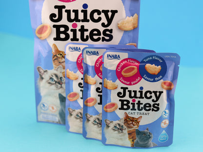 Churu Juicy Bites. Three packets included. Chicken & Tuna flavour